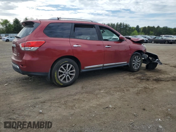 2013 Nissan Pathfinder SL with VIN 5N1AR2MM2DC679322, listed as a Copart auction lot 54982035 with Not provided miles and Salvage title. Bid and sale history available at DreamBid. Image 3.