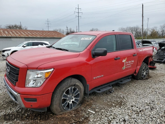 2023 Nissan Titan SV z VIN 1N6AA1EDXPN100457, wystawiony jako Copart lot #81621194 z przebiegiem 21 820 mil mil oraz Szkoda całkowita • Salvage title. Historia ofert i sprzedaży dostępna na DreamBid. Obrazek 1.