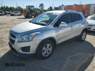 2015 Chevrolet Trax LT with VIN 3GNCJLSB9FL175263, listed as a Copart auction lot 60866654 with 127,134 mi miles and Salvage Title. Bid and sale history available at carsss.com. Image 1.