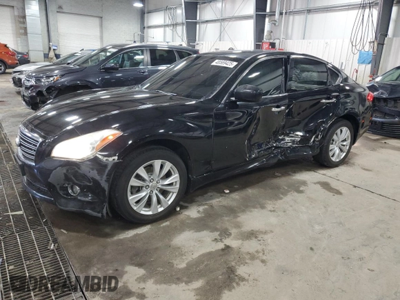 2011 Infiniti M37 with VIN JN1BY1AR1BM371915, listed as a Copart auction lot 48569425 with 162,303 mi miles and Salvage Title. Bid and sale history available at carsss.com. Image 1.