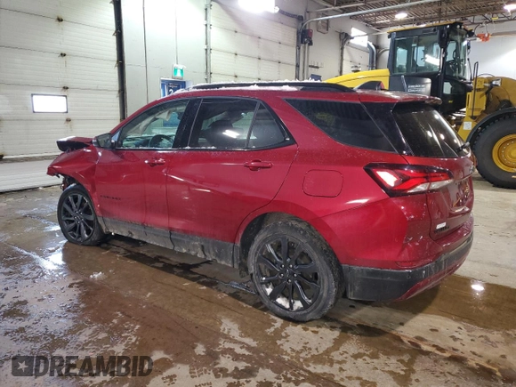 2023 Chevrolet Equinox RS z VIN 3GNAXWEG5PL265087, wystawiony jako Copart lot #44115355 z przebiegiem 29 301 mil mil oraz Szkoda całkowita • Salvage title. Historia ofert i sprzedaży dostępna na DreamBid. Obrazek 2.