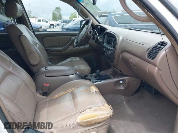 2003 Toyota Sequoia Limited with VIN 5TDBT48A83S179698, listed as a IAAI auction lot 42193701 with 361,792 mi miles and . Bid and sale history available at DreamBid. Image 5.