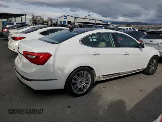 2014 Kia Cadenza Premium with VIN KNALN4D71E5132155, listed as a Copart auction lot 43482315 with 170,433 mi miles and Salvage Title. Bid and sale history available at carsss.com. Image 3.