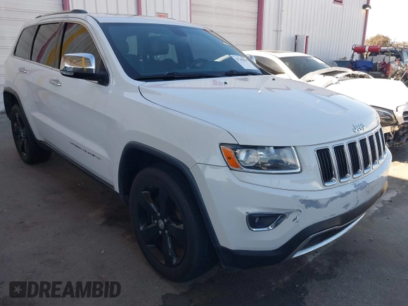 2014 Jeep Grand Cherokee Limited with VIN 1C4RJFBG4EC364039, listed as a IAAI auction lot 41745634 with 117,170 mi miles. Bid and sale history available at carsss.com. Image 1.