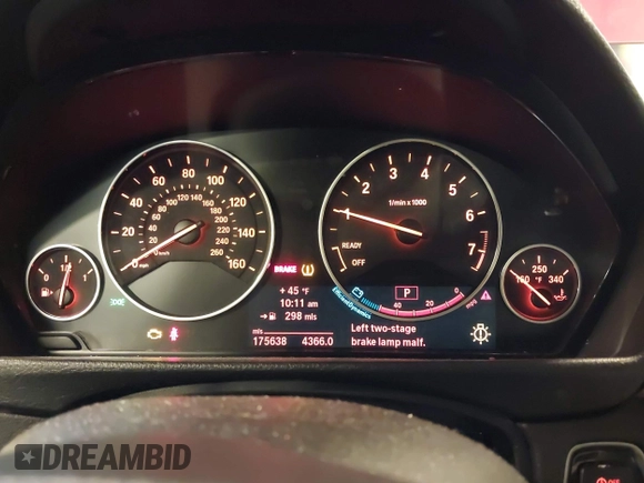 2013 BMW 3 Series 328i with VIN WBA3A5G52DNP20334, listed as a IAAI auction lot 41270322 with 175,638 mi miles and . Bid and sale history available at DreamBid. Image 7.