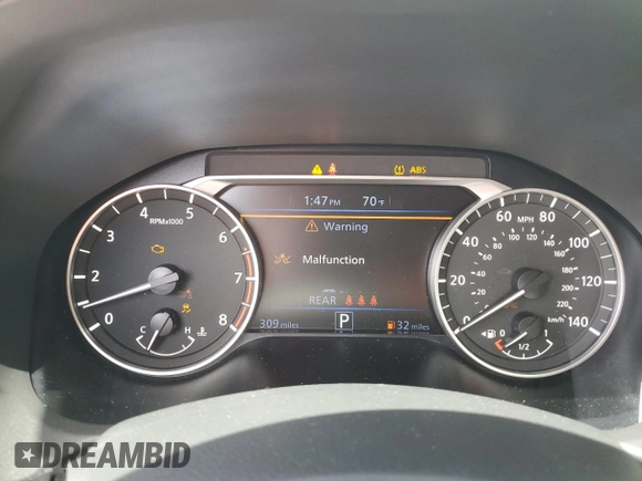 2024 Nissan Altima SR z VIN 1N4BL4CV8RN422649, wystawiony jako Copart lot #56206745 z przebiegiem 309 mil mil oraz Szkoda całkowita • Salvage title. Historia ofert i sprzedaży dostępna na DreamBid. Obrazek 9.
