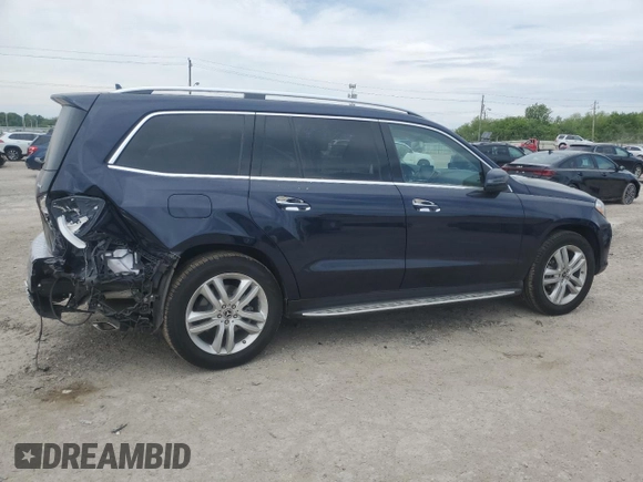 2017 Mercedes-Benz GLS 450 with VIN 4JGDF6EE5HA930632, listed as a Copart auction lot 54535004 with 35,999 mi miles and Salvage Title. Bid and sale history available at DreamBid. Image 3.