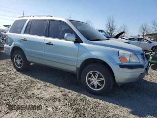2003 Honda Pilot EX with VIN 2HKYF18403H561000, listed as a Copart auction lot 46505175 with 219,039 mi miles and Salvage Title. Bid and sale history available at DreamBid. Image 4.