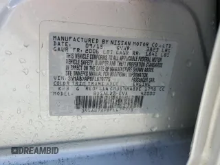 2015 Nissan Sentra SV with VIN 3N1AB7AP8FL679775, listed as a Copart auction lot 54896885 with 93,626 mi miles and Salvage Title. Bid and sale history available at DreamBid. Image 12.