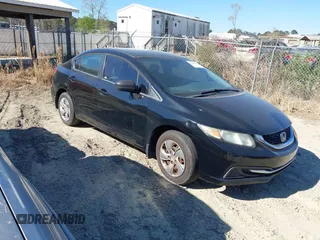2015 Honda Civic Sedan LX with VIN 19XFB2F55FE051240, listed as a IAAI auction lot 41889918 with 217,589 mi miles. Bid and sale history available at carsss.com. Image 1.