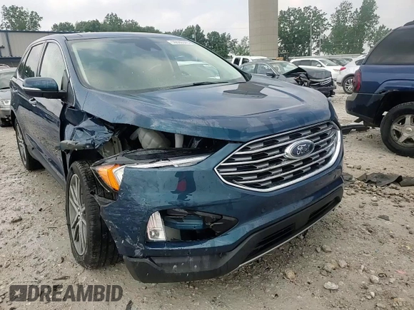 2020 Ford Edge Titanium with VIN 2FMPK4K96LBB49507, listed as a Copart auction lot 59686345 with 41,610 mi miles and Salvage title. Bid and sale history available at DreamBid. Image 15.