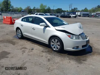 2011 Buick LaCrosse CXL with VIN 1G4GC5ED3BF185848, listed as a IAAI auction lot 42061460 with 165,116 mi miles. Bid and sale history available at carsss.com. Image 1.