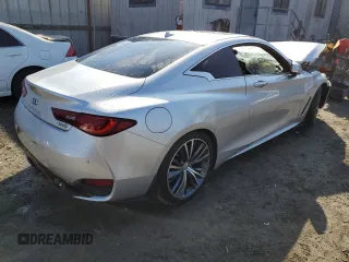 2017 Infiniti Q60 Sport with VIN JN1EV7EK1HM360220, listed as a Copart auction lot 45929095 with 28,612 mi miles and Salvage title. Bid and sale history available at DreamBid. Image 3.