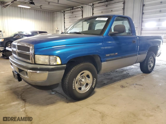 1998 Dodge Ram 1500 with VIN 1B7HC16Y1WS629714, listed as a Copart auction lot 46881174 with 182,179 mi miles and Non Repairable. Bid and sale history available at carsss.com. Image 1.