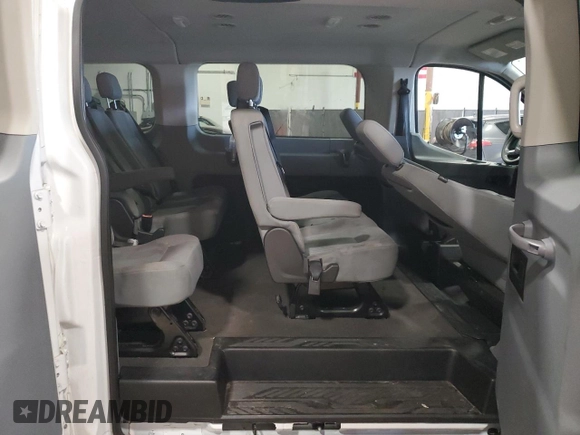 2018 Ford Transit Passenger XL with VIN 1FBZX2ZM5JKA07850, listed as a Copart auction lot 49389865 with 76,421 mi miles and Salvage Title. Bid and sale history available at DreamBid. Image 11.