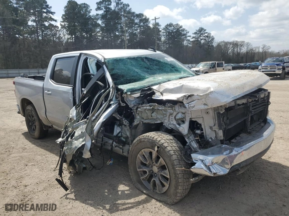 2019 Chevrolet Silverado 1500 LT with VIN 3GCPWCED1KG307718, listed as a Copart auction lot 48594755 with 0 mi miles and Salvage Title. Bid and sale history available at carsss.com. Image 4.