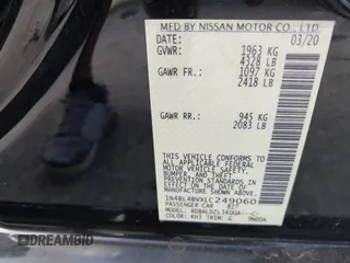 2020 Nissan Altima 2.5 S with VIN 1N4BL4BVXLC249060, listed as a IAAI auction lot 40719831 with 94,731 mi miles and . Bid and sale history available at carsss.com. Image 9.