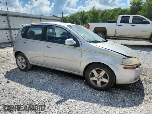 2006 Chevrolet Aveo LT with VIN KL1TG66696B619367, listed as a Copart auction lot 62567655 with 174,548 mi miles and Salvage title. Bid and sale history available at DreamBid. Image 4.