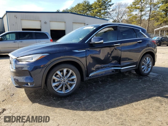 2019 Infiniti QX50 Essential z VIN 3PCAJ5M17KF139712, wystawiony jako Copart lot #46159245 z przebiegiem 47 803 mil mil oraz Szkoda całkowita • Salvage title. Historia ofert i sprzedaży dostępna na DreamBid. Obrazek 1.