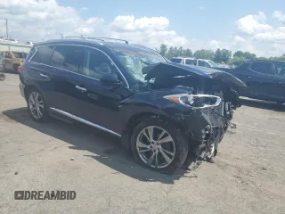 2015 Infiniti QX60 z VIN 5N1AL0MM3FC553463, wystawiony jako Copart lot #61921575 z przebiegiem Nie podano mil oraz Szkoda całkowita • Salvage title. Historia ofert i sprzedaży dostępna na DreamBid. Obrazek 4.
