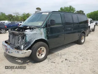 2004 Chevrolet Express Passenger z VIN 1GBFG15T441213195, wystawiony jako Copart lot #54150365 z przebiegiem 141 782 mil mil oraz Czysty tytuł • Clean title. Historia ofert i sprzedaży dostępna na DreamBid. Obrazek 1.