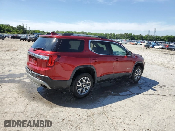 2022 GMC Acadia SLT with VIN 1GKKNML49NZ125361, listed as a Copart auction lot 57351185 with 36,140 mi miles and Salvage title. Bid and sale history available at DreamBid. Image 3.