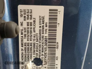 2008 Honda Element EX with VIN 5J6YH28748L005831, listed as a Copart auction lot 52077395 with 153,276 mi miles and Salvage Title. Bid and sale history available at DreamBid. Image 15.