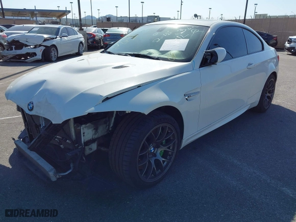 2011 BMW M3 with VIN WBSKG9C57BE646148, listed as a IAAI auction lot 41559675 with 90,333 mi miles. Bid and sale history available at carsss.com. Image 2.