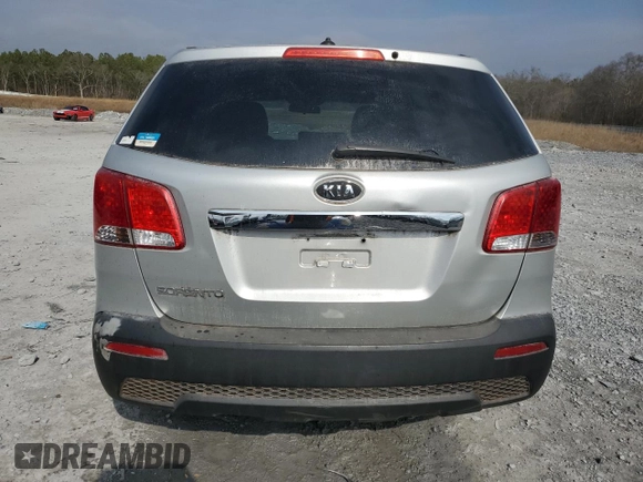 2011 Kia Sorento LX with VIN 5XYKT3A16BG133657, listed as a Copart auction lot 44111845 with 288,465 mi miles and Clean Title. Bid and sale history available at carsss.com. Image 6.