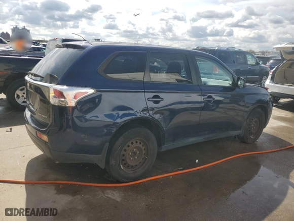 2014 Mitsubishi Outlander ES with VIN JA4AD2A32EZ007803, listed as a Copart auction lot 47104045 with 140,385 mi miles and Salvage Title. Bid and sale history available at carsss.com. Image 3.