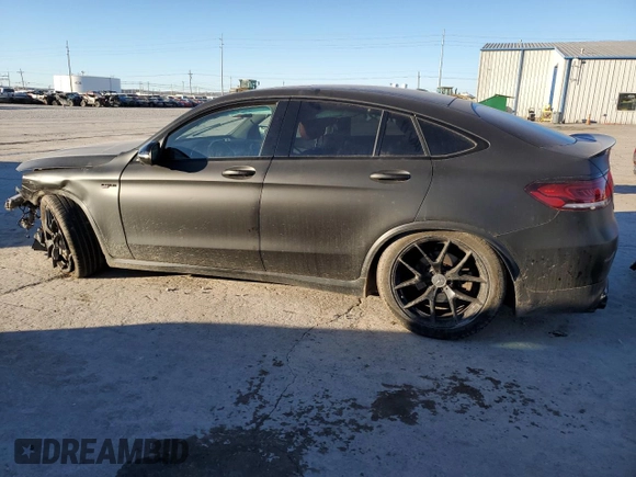 2021 Mercedes-Benz GLC with VIN W1N0J6EB4MF910126, listed as a Copart auction lot 88961335 with 34,425 mi miles and Salvage Title. Bid and sale history available at carsss.com. Image 2.