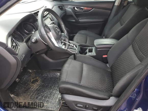 2017 Nissan Rogue SV with VIN KNMAT2MV2HP611891, listed as a Copart auction lot 49601005 with 64,505 mi miles and Salvage Title. Bid and sale history available at carsss.com. Image 7.