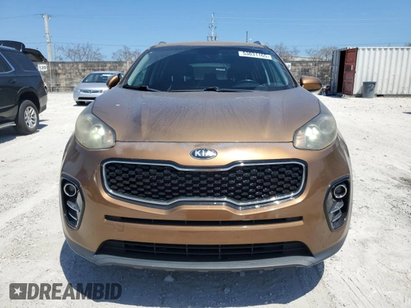 2017 Kia Sportage EX with VIN KNDPN3ACXH7169164, listed as a Copart auction lot 53031165 with 51,793 mi miles and Salvage Title. Bid and sale history available at carsss.com. Image 5.
