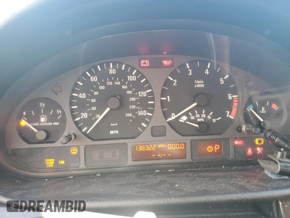 2003 BMW 3 Series 325i with VIN WBAAZ33413PH33180, listed as a Copart auction lot 77785864 with 138,322 mi miles and Salvage Title. Bid and sale history available at carsss.com. Image 9.