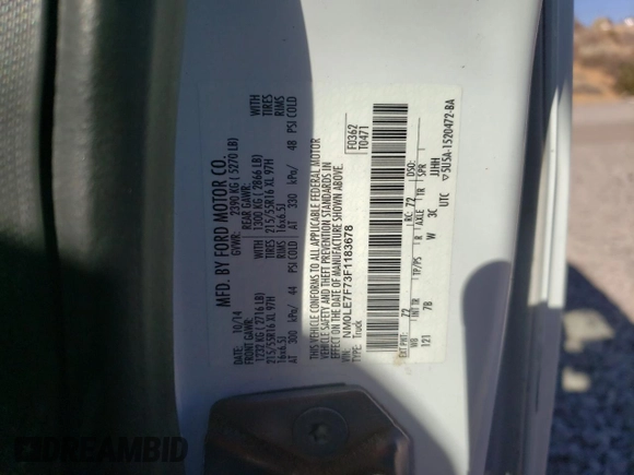 2015 Ford Transit Connect XLT с VIN NM0LE7F73F1183678, выставлен на аукционе Copart как лот 71321244 с пробегом 88 810 миль миль и Списание • Salvage title. История ставок и продаж доступна на DreamBid. Изображение 14.