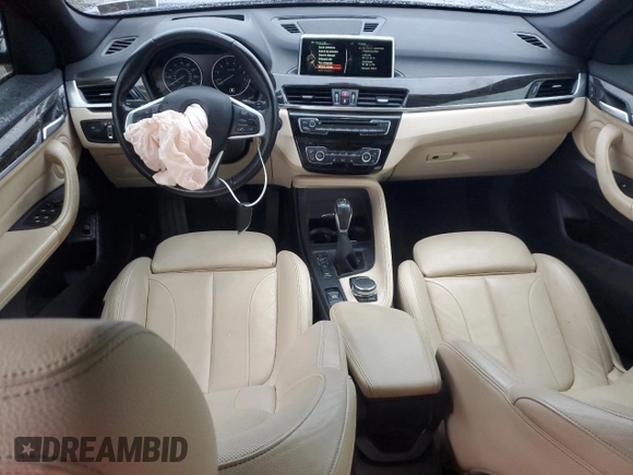 2017 BMW X1 xDrive28i with VIN WBXHT3C36H5F86273, listed as a Copart auction lot 56117875 with 55,948 mi miles and Salvage title. Bid and sale history available at DreamBid. Image 8.