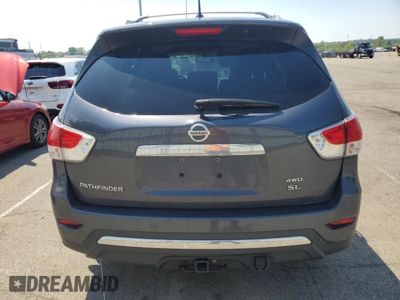 2013 Nissan Pathfinder SL with VIN 5N1AR2MM5DC626372, listed as a Copart auction lot 63845415 with 192,187 mi miles and Salvage title. Bid and sale history available at DreamBid. Image 6.