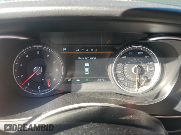 2020 Genesis G70 2.0T with VIN KMTG44LA1LU045249, listed as a Copart auction lot 82020724 with 37,575 mi miles and Salvage title. Bid and sale history available at DreamBid. Image 9.
