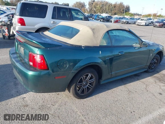 2000 Ford Mustang with VIN 1FAFP444XYF207441, listed as a IAAI auction lot 42120700 with 119,335 mi miles. Bid and sale history available at carsss.com. Image 4.
