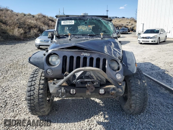 2014 Jeep Wrangler Unlimited Rubicon with VIN 1C4BJWFG0EL274480, listed as a Copart auction lot 48201845 with 130,503 mi miles and Salvage Title. Bid and sale history available at carsss.com. Image 5.