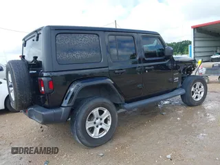 2019 Jeep Wrangler Unlimited Sahara with VIN 1C4HJXEN9KW514880, listed as a IAAI auction lot 42319437 with 70,186 mi miles and . Bid and sale history available at DreamBid. Image 4.