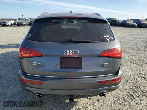 2017 Audi Q5 Premium Plus with VIN WA1L2AFP4HA006109, listed as a Copart auction lot 57851885 with 73,646 mi miles and Salvage title. Bid and sale history available at DreamBid. Image 6.