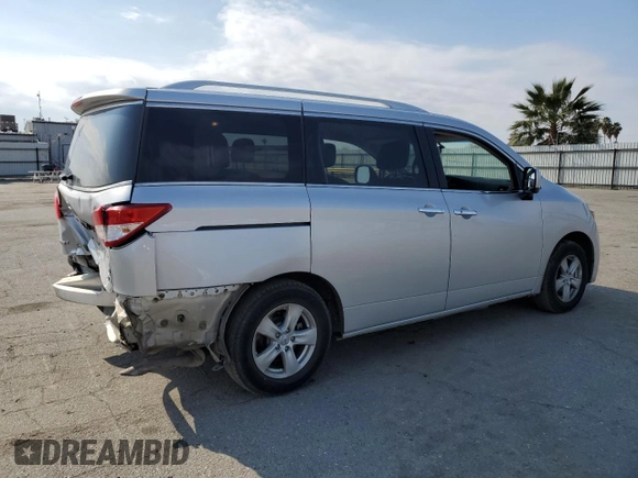 2017 Nissan Quest SV with VIN JN8AE2KP4H9167582, listed as a Copart auction lot 45763295 with 125,020 mi miles and Salvage Title. Bid and sale history available at carsss.com. Image 3.