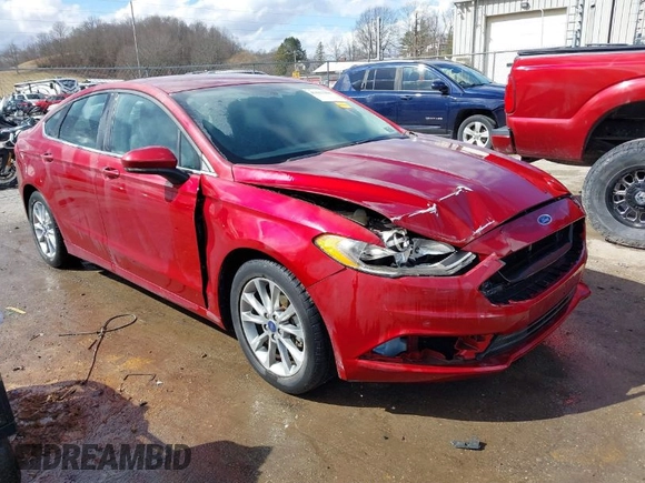 2017 Ford Fusion SE with VIN 3FA6P0HD3HR328186, listed as a IAAI auction lot 41692200 with 44,294 mi miles. Bid and sale history available at carsss.com. Image 1.