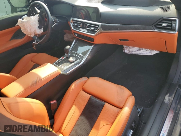 2021 BMW M4 Competition with VIN WBS33AZ0XMCH11542, listed as a Copart auction lot 67846504 with 0 mi miles and Salvage Title. Bid and sale history available at carsss.com. Image 8.
