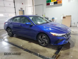 2024 Hyundai Elantra SEL with VIN KMHLS4DG1RU780582, listed as a Copart auction lot 53147805 with 4,282 mi miles and Salvage Title. Bid and sale history available at DreamBid. Image 4.