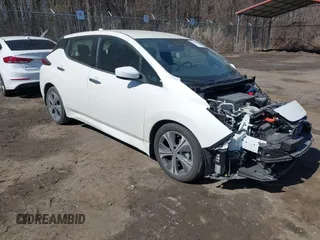 2021 Nissan LEAF SV with VIN 1N4AZ1CV8MC556168, listed as a IAAI auction lot 41758095 with 16,631 mi miles and . Bid and sale history available at DreamBid. Image 1.