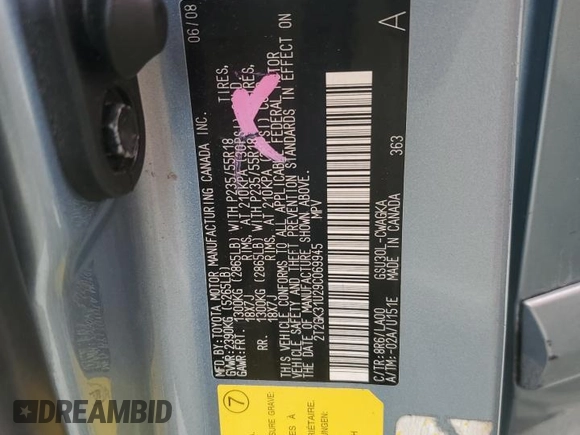 2009 Lexus RX 350 with VIN 2T2GK31U29C069945, listed as a Copart auction lot 49680185 with 248,237 mi miles and Salvage Title. Bid and sale history available at DreamBid. Image 14.