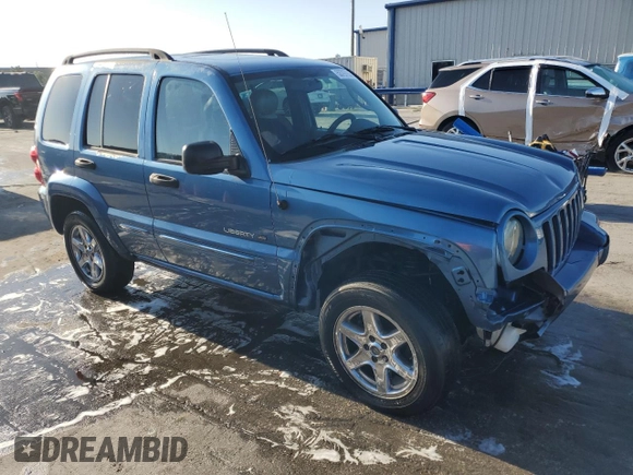 2003 Jeep Liberty Limited with VIN 1J4GL58K73W600258, listed as a Copart auction lot 53797935 with 217,888 mi miles and Salvage title. Bid and sale history available at DreamBid. Image 4.