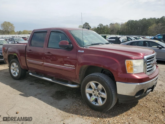 2013 GMC Sierra 1500 SLT with VIN 3GTP2WE71DG143350, listed as a Copart auction lot 50507745 with 142,234 mi miles and Salvage Title. Bid and sale history available at carsss.com. Image 4.